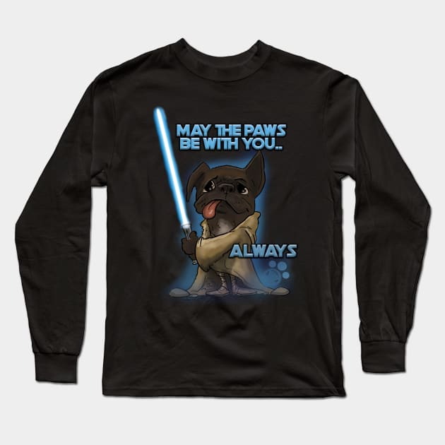 May the Paws be with you Long Sleeve T-Shirt by RichNairn